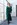 Polyester stof - satijn velvet - luipaardprint - groen - 31/24015-025 - Polyester stof - satijn velvet - luipaardprint - groen - 31/24015-025