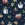 Kerststof - sweattricot - sneeuwpop & diverse kerstmotieven - donkerblauw - 22715-008 - Kerststof - sweattricot - sneeuwpop & diverse kerstmotieven - donkerblauw - 22715-008