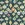 Kerststof - katoen poplin - folie kerstballen - petrol - 22722-024 - Kerststof - katoen poplin - folie kerstballen - petrol - 22722-024