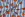 Katoen met coating - sinaasappels & strepen - blauw - 7050-019 - Katoen met coating - sinaasappels & strepen - blauw - 7050-019