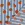 Katoen met coating - sinaasappels & strepen - blauw - 7050-019 - Katoen met coating - sinaasappels & strepen - blauw - 7050-019