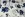 Tricot stof - fantasie bloemen - ecru/blauw - JT139 - Tricot stof - fantasie bloemen - ecru/blauw - JT139