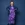 Tricot stof - blaadjes - paars multi - KN1002-314 - Tricot stof - blaadjes - paars multi - KN1002-314