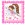 Applicatie velours Fee fuchsia - Applicatie velours Fee fuchsia