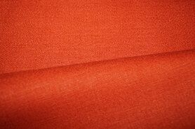 Oranje stoffen - Linnen stof - Stretch linnen - terra - 0591-445