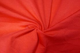 Rode stoffen - Tricot stof - bamboo - koraal - 779501-620