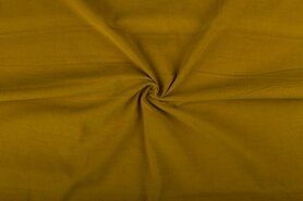 Gele stoffen - Ribcord stof - donker - oker - 9471-034
