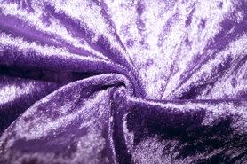 Decoratie en aankleding stoffen - Velours de panne stof - lila - 5666-043