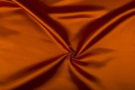Zuiver oranje stoffen - Satijn stof - oranje-terra - 4796-037