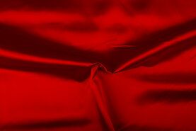 Decoratie en aankleding stoffen - Satijn stof - rood - 4796-015