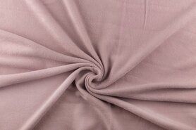Roze stoffen - Fleece stof - oudroze - 9111-011