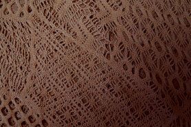 Katoen met polyester stoffen - Gebreide stof - Breisel grof - camel - 960540