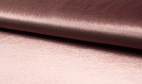 Polyester en spandex stoffen - Polyester stof - Velours de luxe dusty - rose - 1048-013