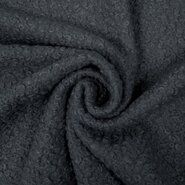 Wol en polyester stoffen - KN21/22 0763-980 Bouclé grijs