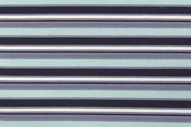 Kinderstoffen - Katoen stof - Interieurstof stripes - mint - 1504-022