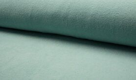 Fleece stoffen - Fleece stof - katoen dusty - mint - 0233-022