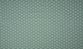 Kledingstoffen - Tricot stof - umbrella dusty - groen - 1472-124
