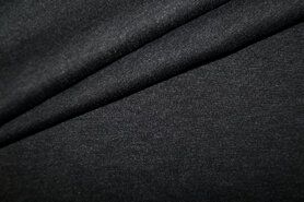 Viscose, polyester, spandex stoffen - Tricot stof - Punta di Roma - donkergrijs - 0835-168