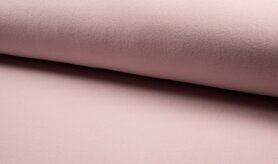 Plaid stoffen - Fleece stof - Organic cotton fleece - oudroze - 8001-013