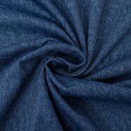 Jeans blauwe stoffen - Tricot stof - Denim Roma - jeansblauw - 0812-690