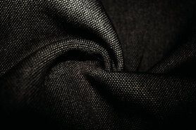 Gordijnstoffen per meter - Polyester stof - Interieur- en gordijnstof - zwart - 228322-C-X