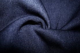 Polyester stoffen - Polyester stof - Interieur- en gordijnstof - donkerblauw - 228322-I-X