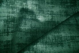 Gordijnstoffen - Polyester stof - Interieur- en gordijnstof fluweelachtig patroon - groen - 340066-N1-X