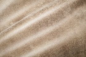 BM - interieurstoffen - Polyester stof - Interieurstof suedine leatherlook - beige - 322221-P5-X
