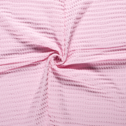 Roze Ledikantdeken stoffen - Wafelkatoen stof - grof - roze - 11705-013