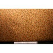 Polytex stoffen - Polyester stof - viscose little flowers - oranje - 131366-21