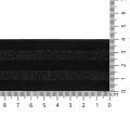 Zwart - 65743 Elastiek gestreept zwart lurex 40 mm