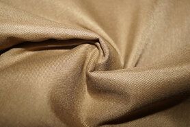 Katoenen stoffen - Katoen polyester camel 3m breed