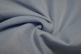 Katoen met polyester stoffen - Katoen polyester lichtblauw 3m breed