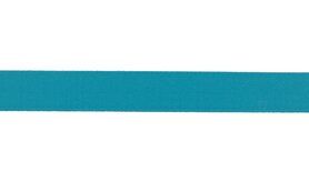 Blauw - XBT13-504 Elastisch biasband turquoise 20mm