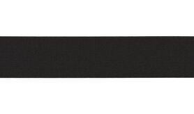 Effen uni elastiek - XET11-569 Elastiek zwart 40mm