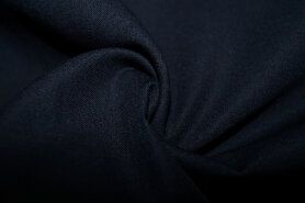 Fleece katoen Sherpa stoffen - Katoen stof - donkerblauw - 0150-600