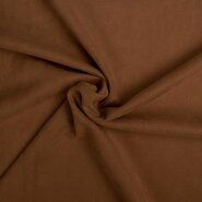 Polyester en elastan stoffen - Tricot stof - Scuba suede - bruin - 0841-098
