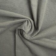Polyester en elastan stoffen - Ribcord stof - stretch - oudgroen - 0779-320