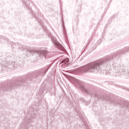 Roze stoffen - Velours de panne stof - de panne - lichtroze - 5666-011