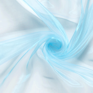 Diverse merken stoffen - Organza stof - licht aquablauw - 4455-008