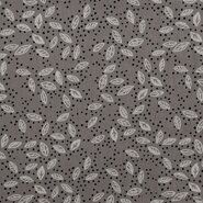 Grijze stoffen - Katoen stof - Dipinto Dots Leaves - grijs - 17977-960