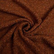 Wol en polyester stoffen - Gebreide stof - Boucle - terra - 0406-455