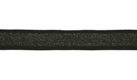 Zierband - Lurexband zwart/zilver 30mm (XSS14-361)