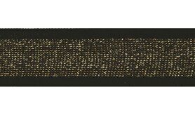 Zwart - Lurexband zwart/goud 30mm (XSS14-375)