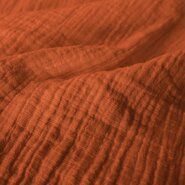 Orange Stoffe - KN 0800-454 Musselin uni terra