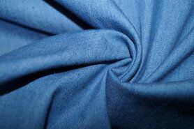 Katoen met polyester stoffen - Spijkerstof - Jeans dun stretch - blauw - 0865-052