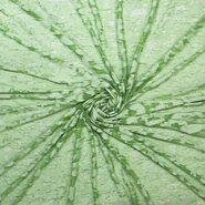 60% katoen, 40% polyester stoffen - Katoen stof - Ausbrenner look through - groen - 311031-22