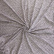 Gebroken witte stoffen - Tricot stof - jacquard streepjes - off-white - 974952-21