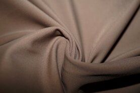 Jumpsuit stoffen - Polyester stof - Heavy Travel donker - beige - 0857-170