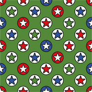 Katoen Dapper stoffen - Dapper21 15810-025 Baumwolle bedruckt Sterne grün
